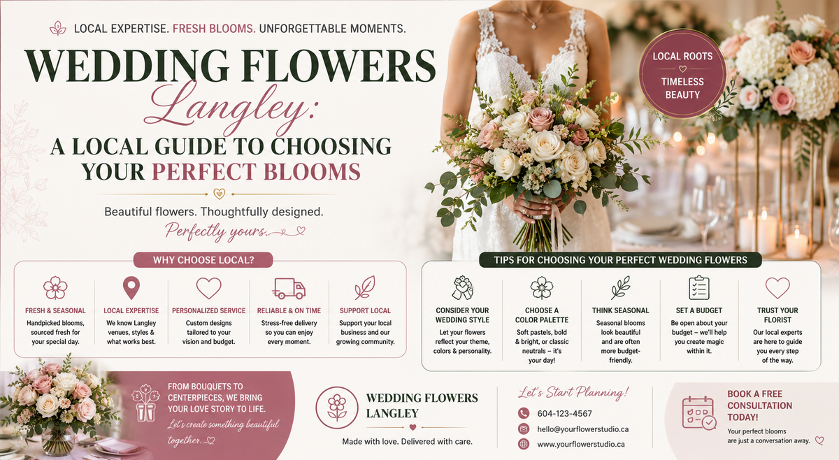 Wedding Flowers Langley: A Local Guide to Choosing Your Perfect Blooms