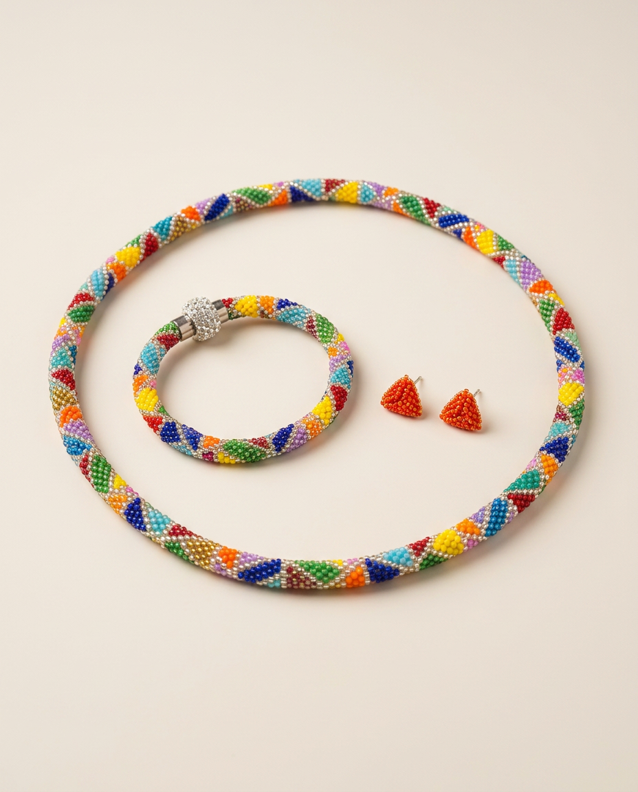 Rainbow Miyuki Jewelry Set