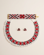 Red Ornament Jewelry Set