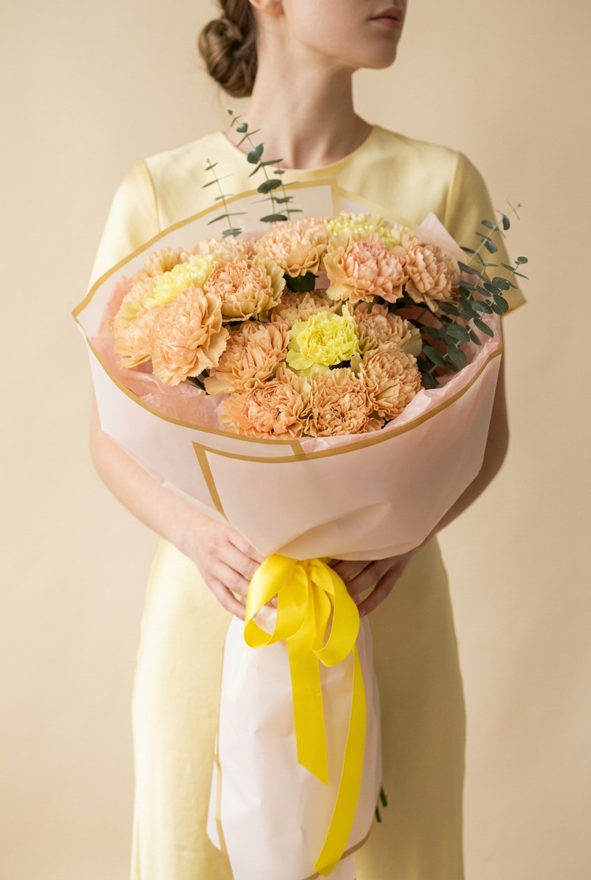 Sunny Peach Bouquet