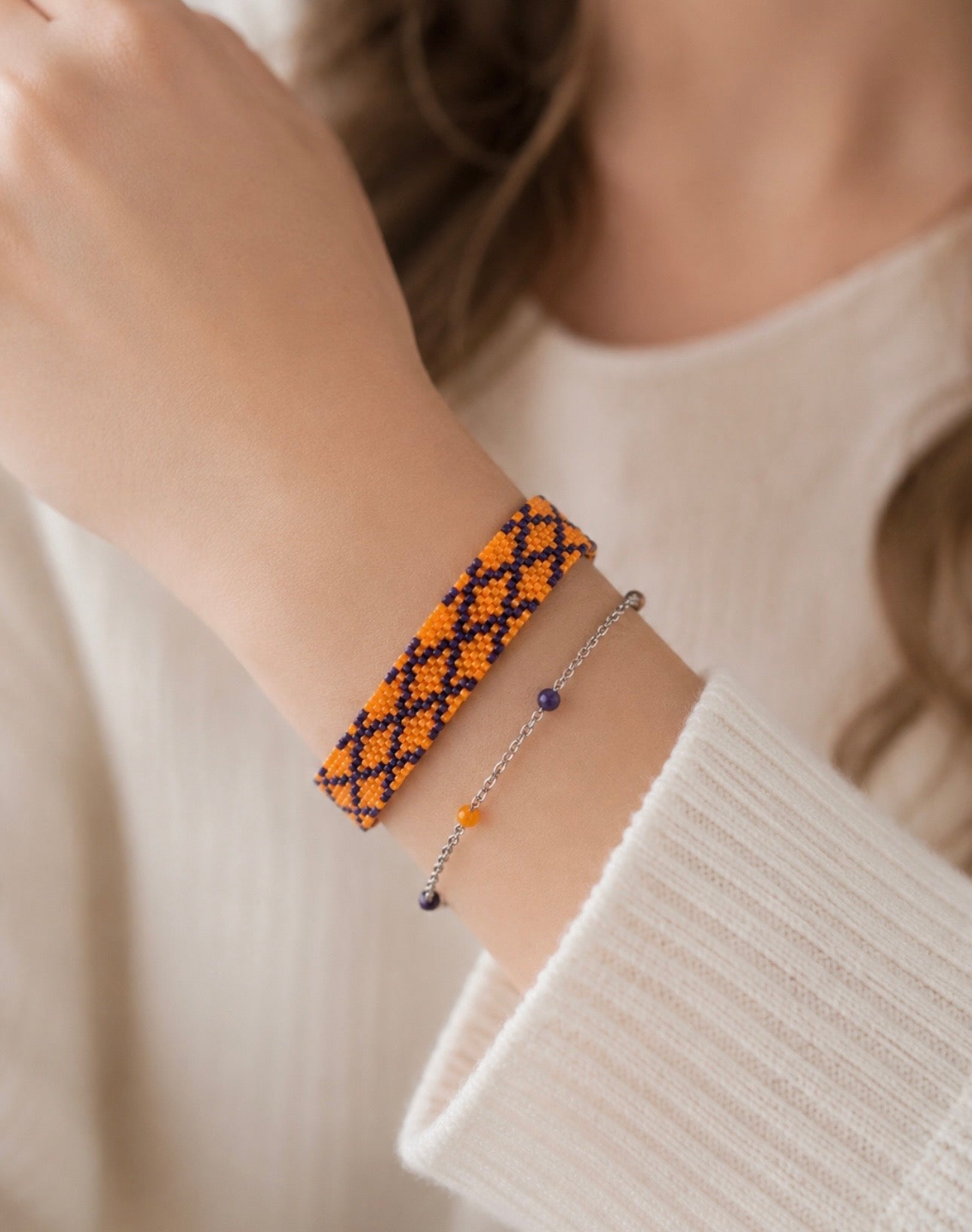 Amber Mosaic Bracelet
