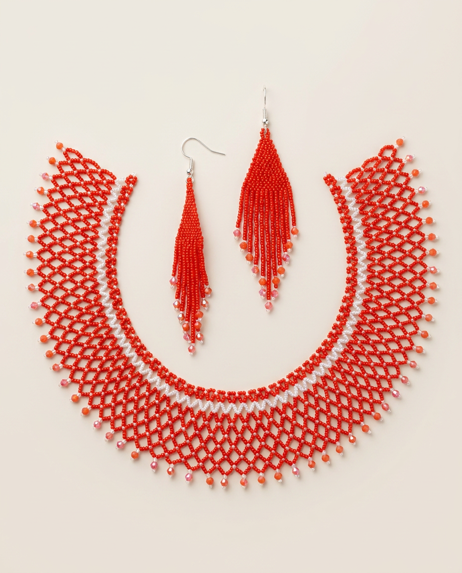 Scarlet Lace Jewelry Set