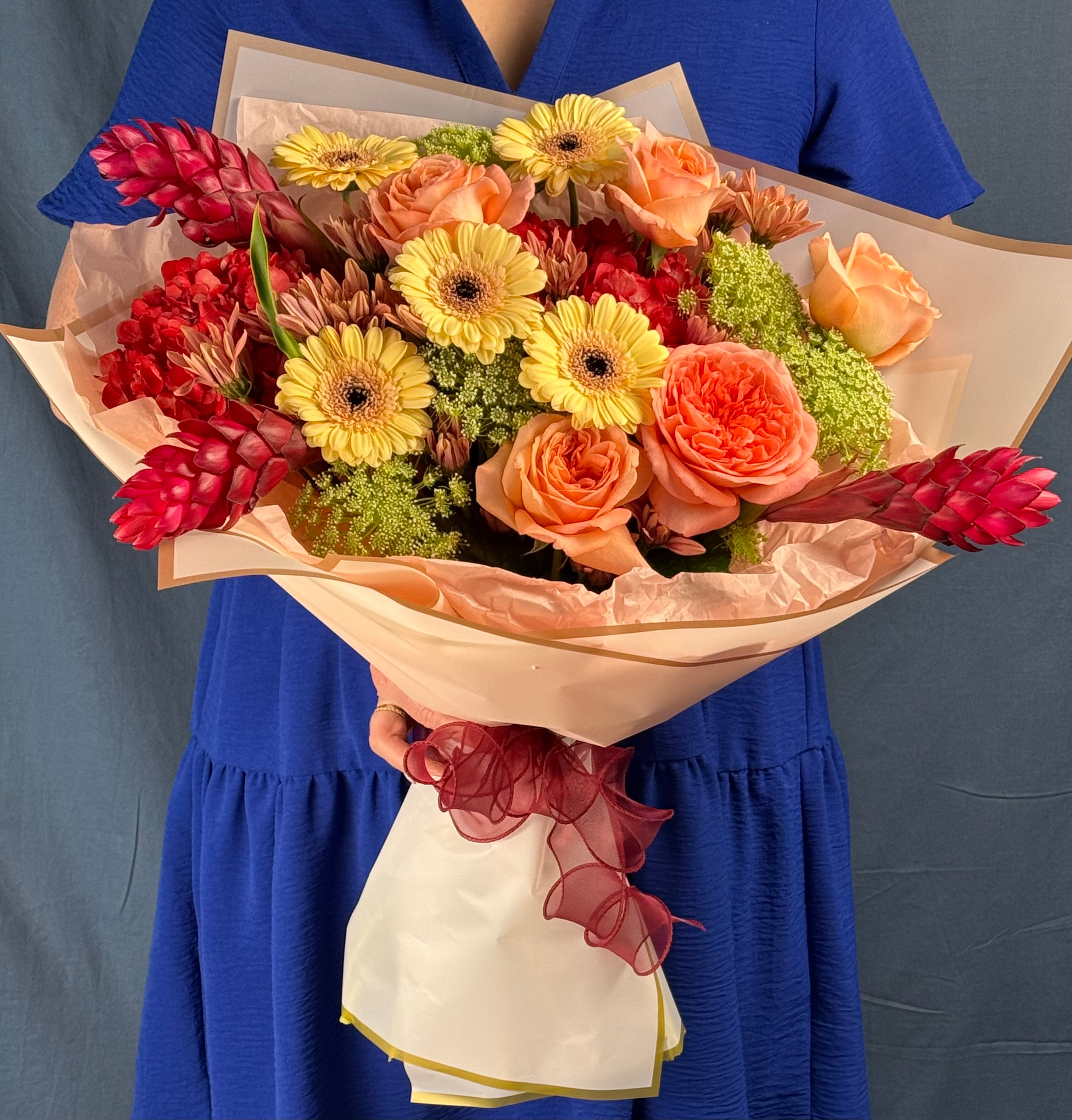 Coral Sunset Bouquet