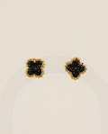 Midnight Gold Stud Earrings