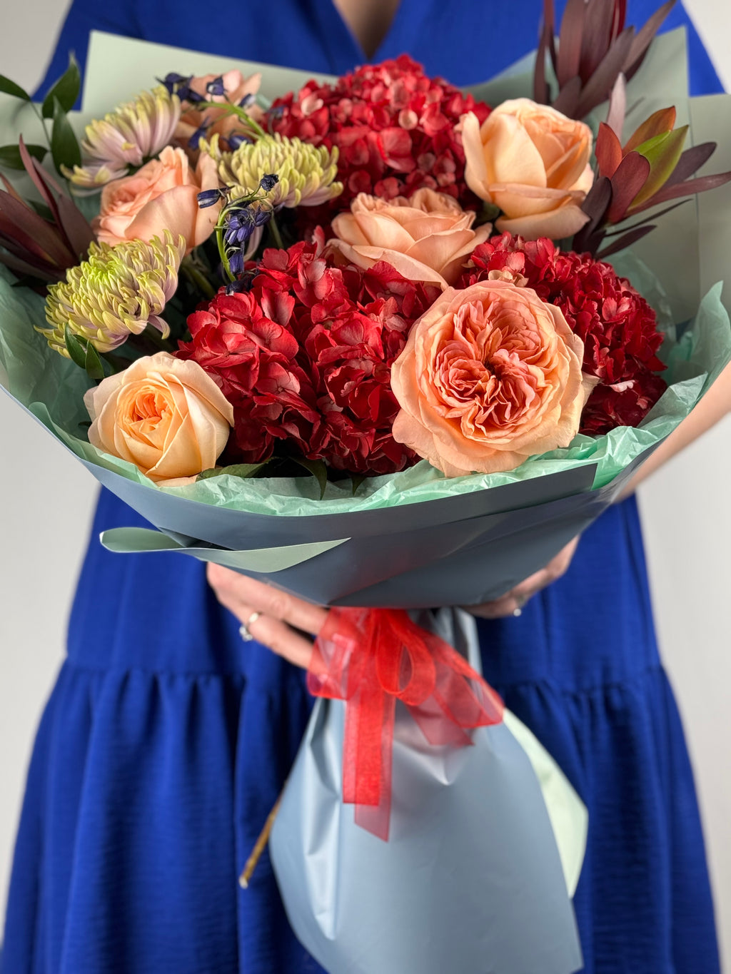 Crimson Apricot Bouquet