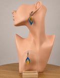 Blue & Yellow Earrings