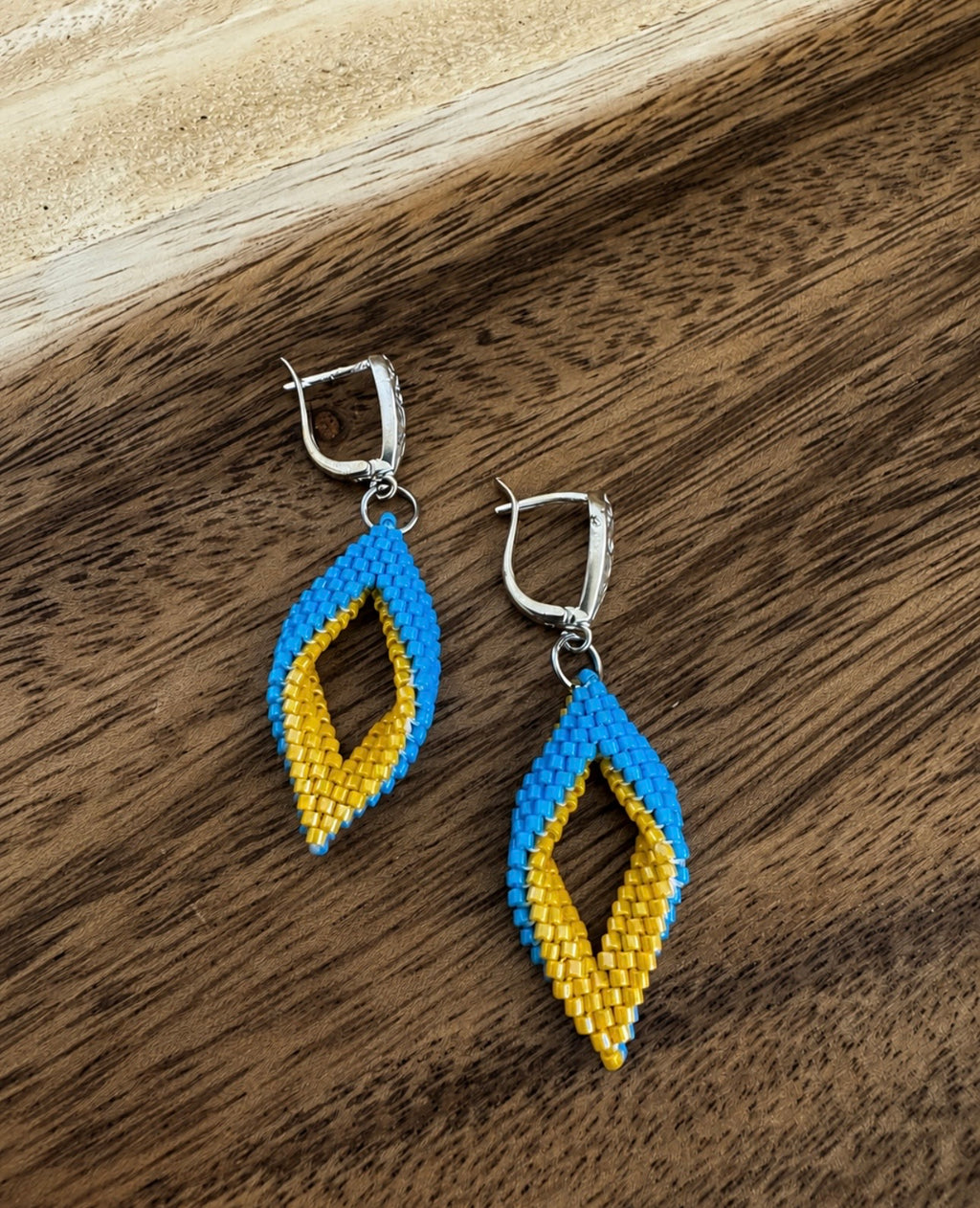 Blue & Yellow Earrings