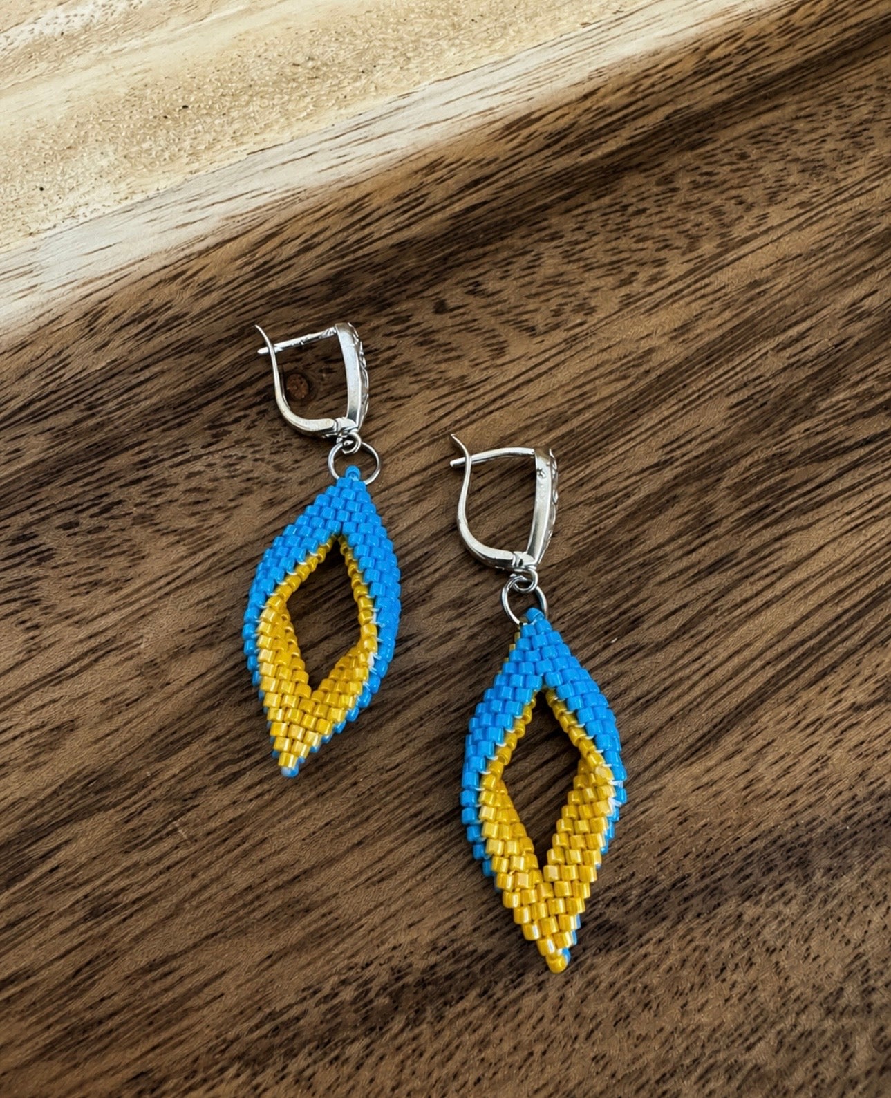Blue & Yellow Earrings
