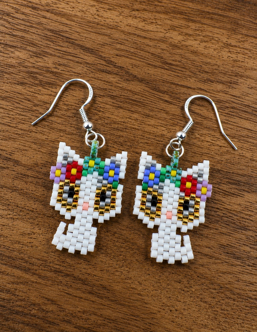 Rainbow Cat Earrings