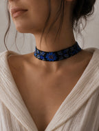 Midnight Bloom Choker Necklace