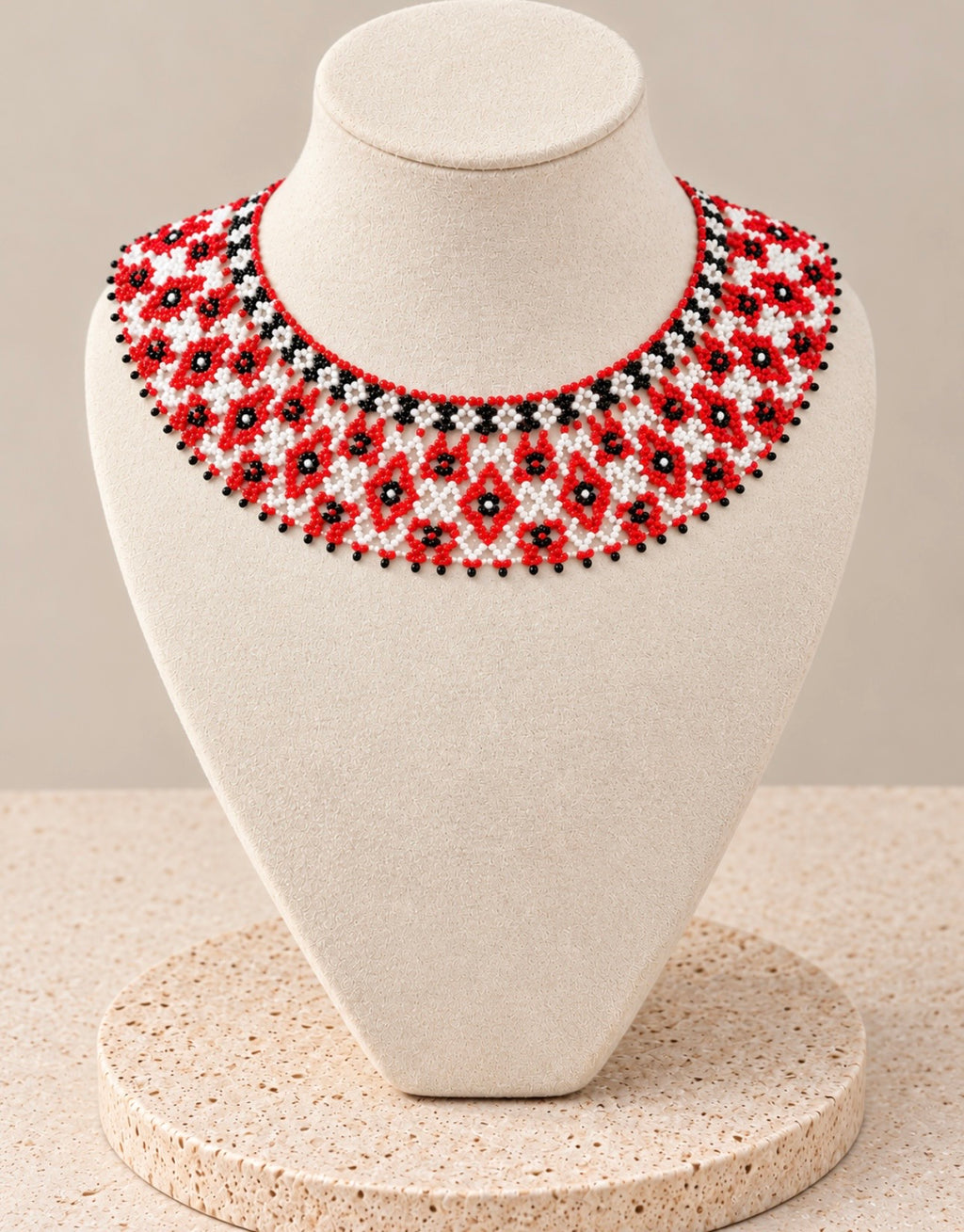 Crimson Mosaic Necklace