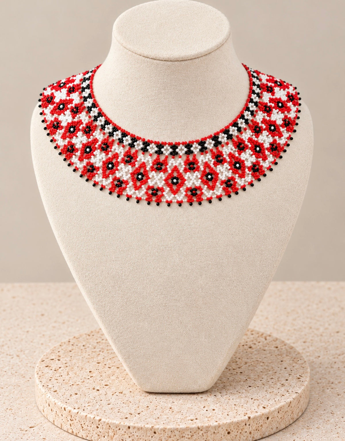 Crimson Mosaic Necklace