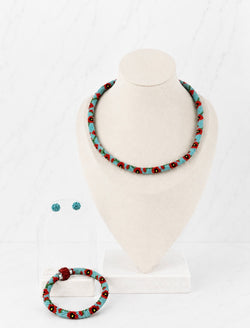 Poppy Field Jewelry Set