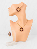 Golden Blush Circle Jewellery Set