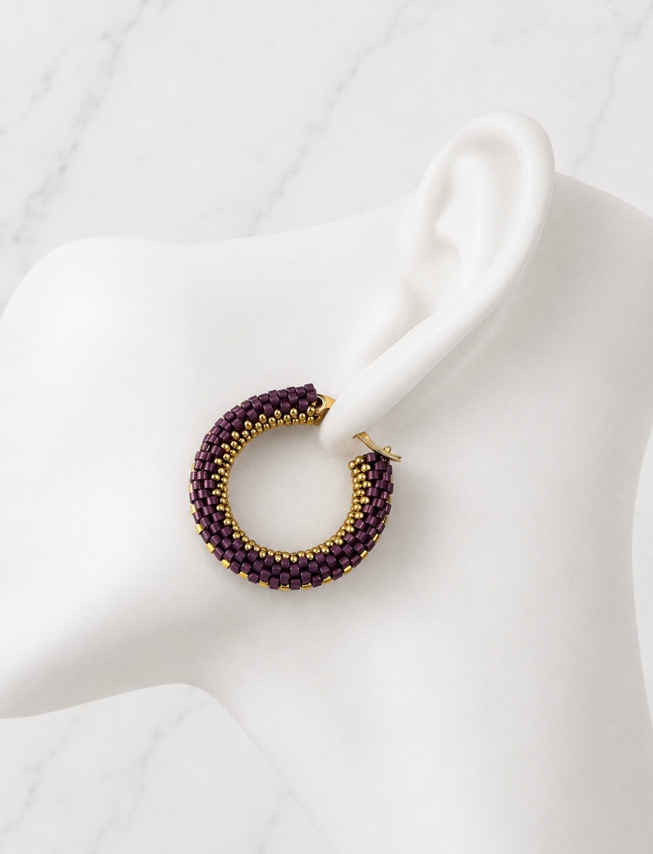 Golden Blush Circle Jewelry Set