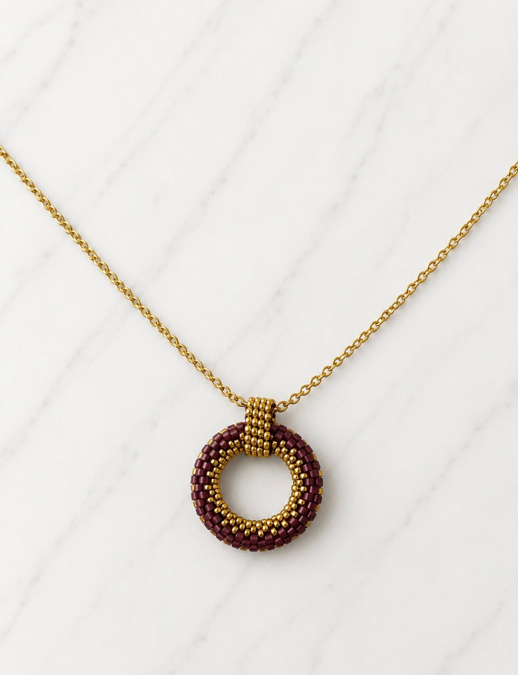 Golden Blush Circle Jewellery Set