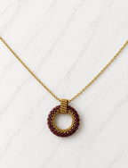 Golden Blush Circle Jewellery Set