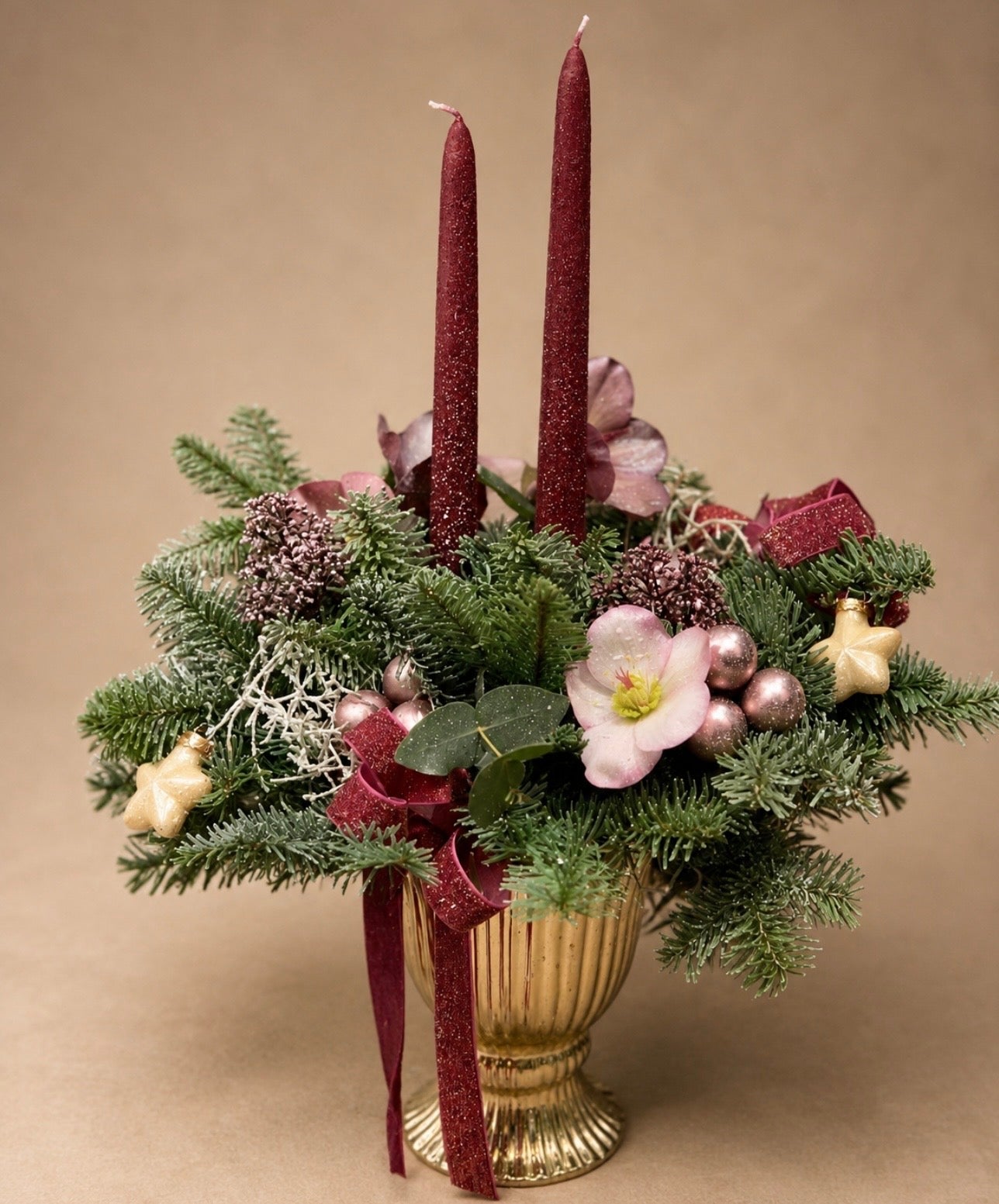 Burgundy Holiday Elegance