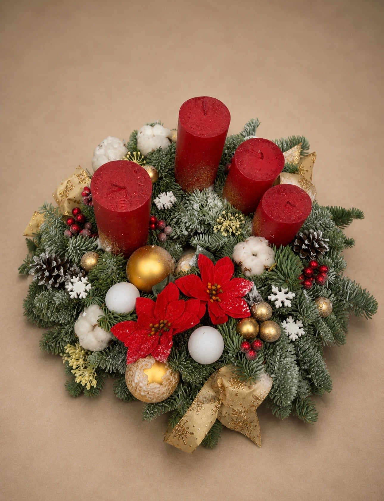 Classic Christmas Charm Wreath