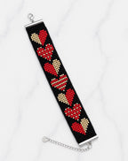 Midnight Hearts  Bracelet