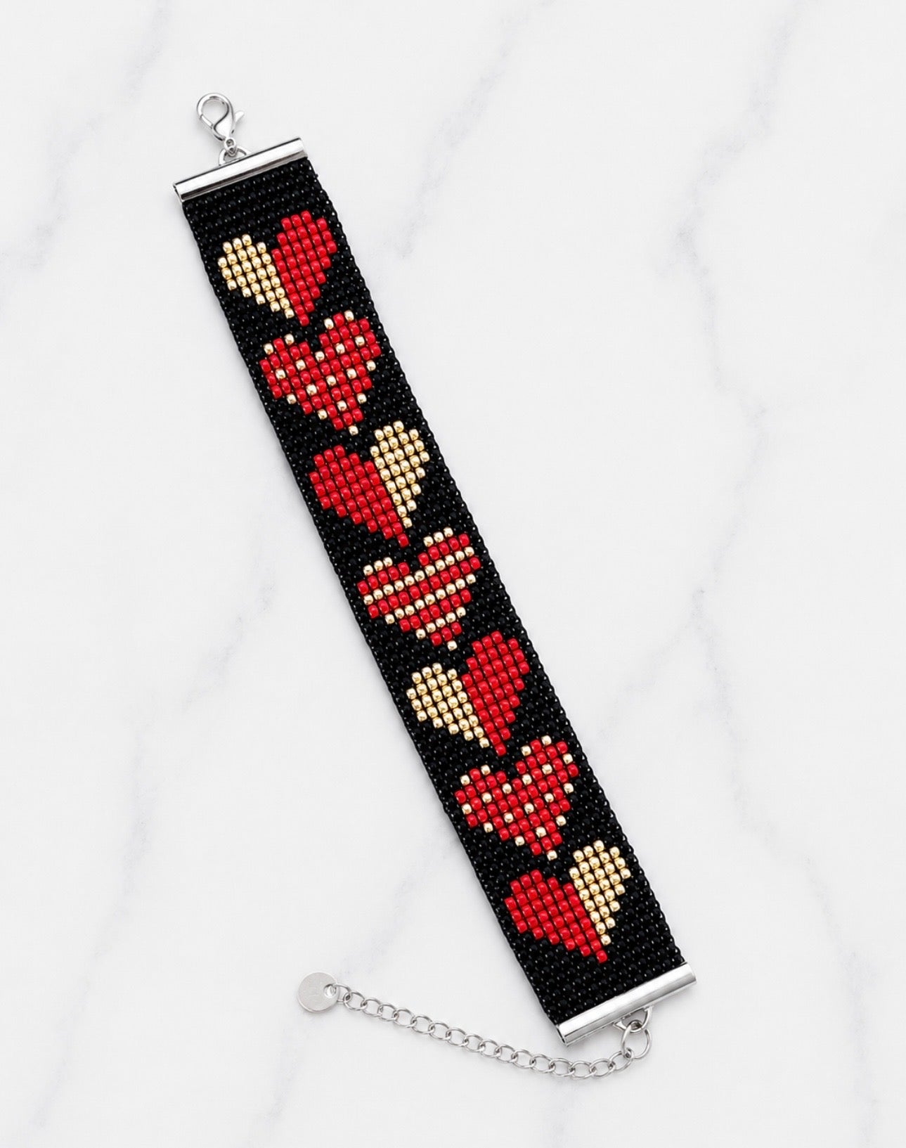 Midnight Hearts  Bracelet