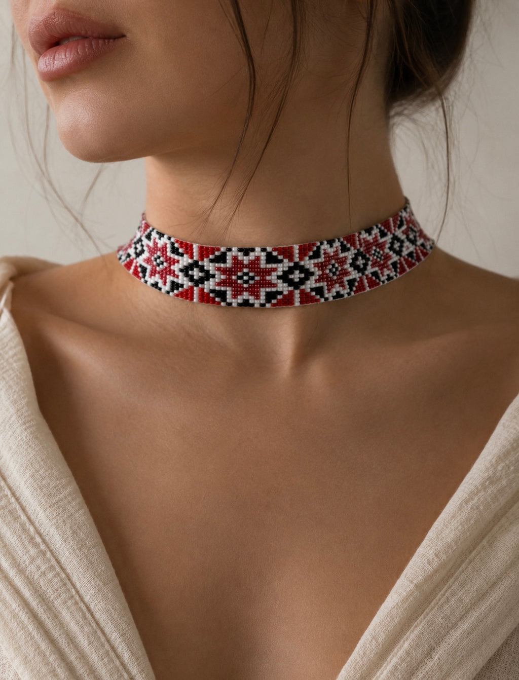 Red Ember Choker Necklace