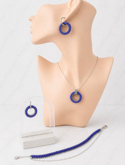 Blue Halo Jewellery  Set