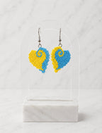 Blue Sky Heart Earrings