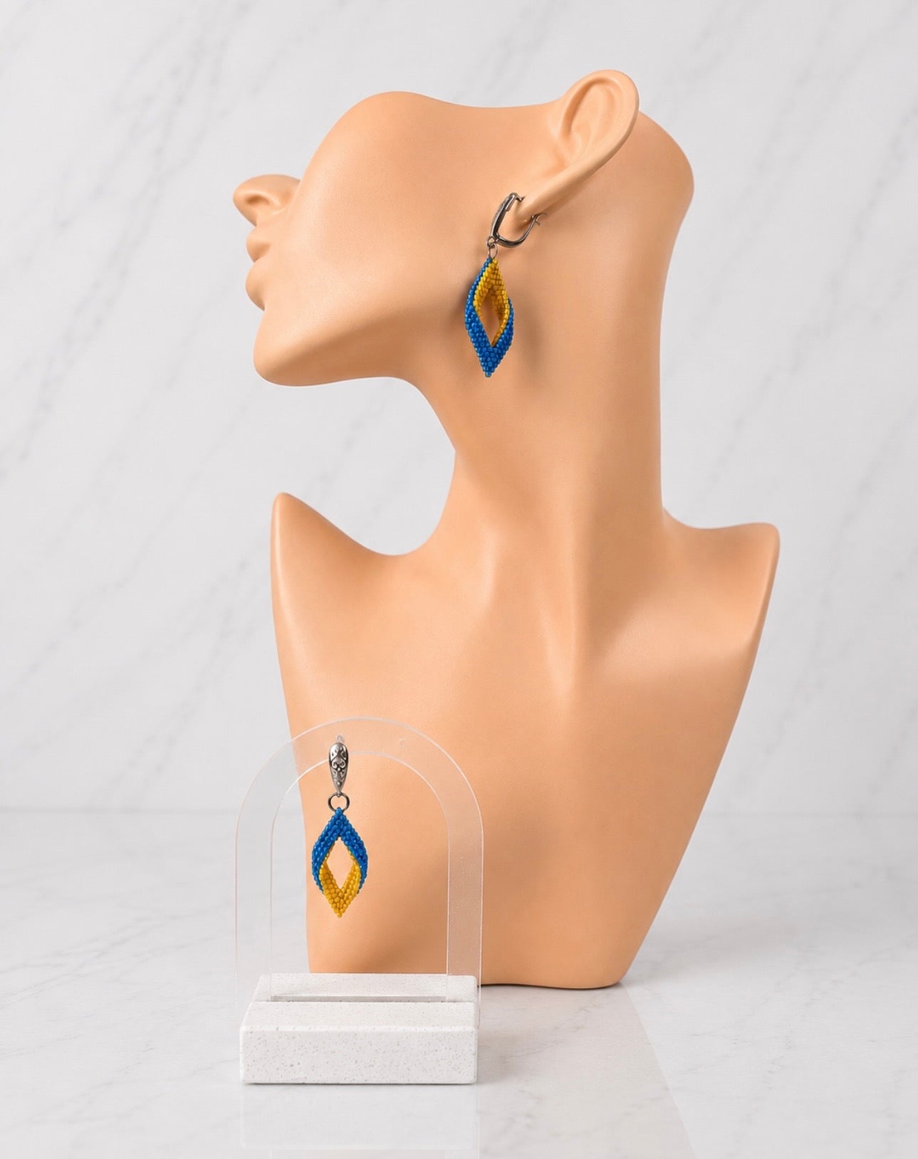 Blue & Yellow Earrings