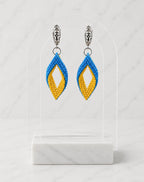 Blue & Yellow Earrings