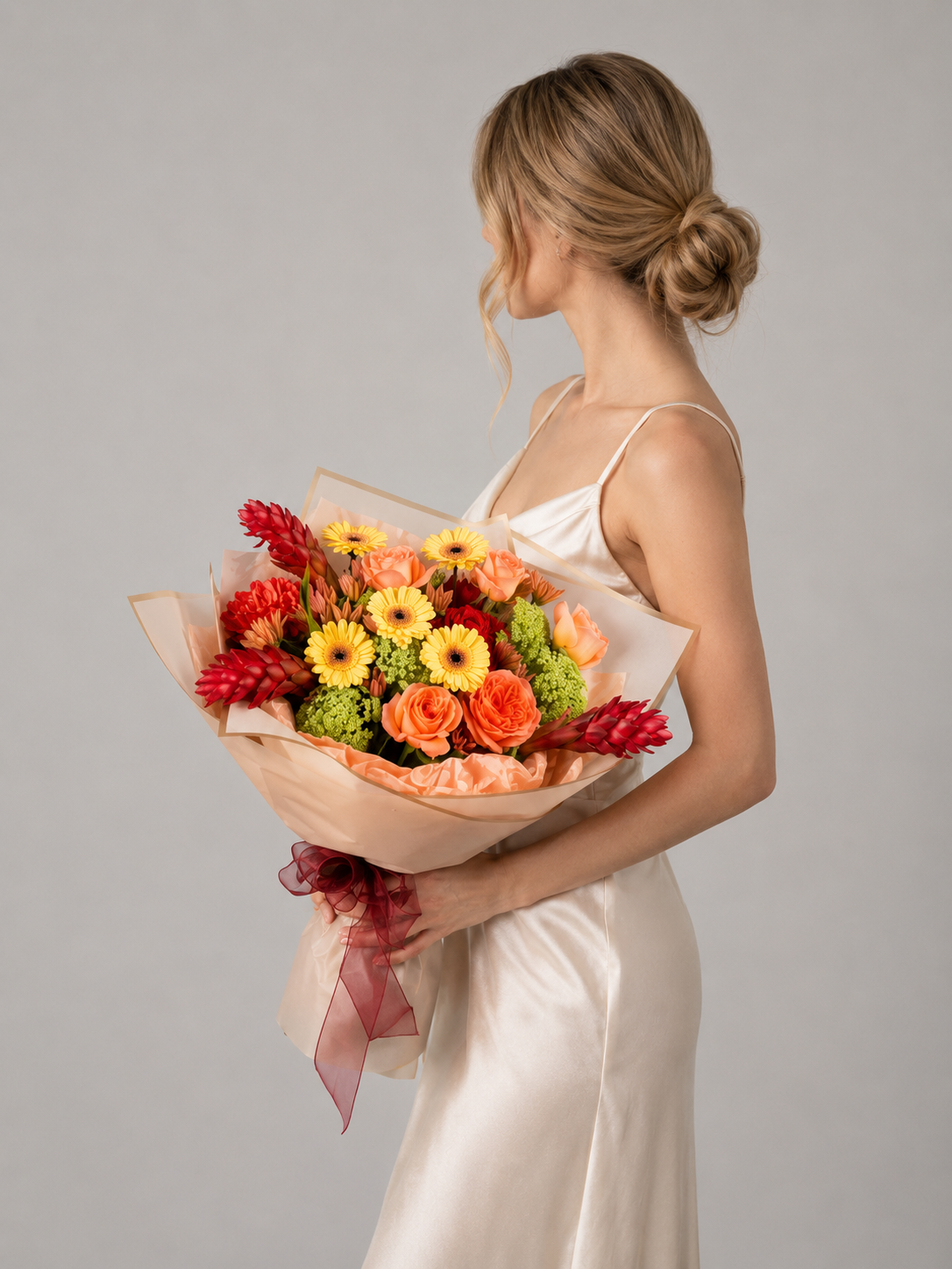 Coral Sunset Bouquet