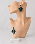 Emerald Geometry Earrings