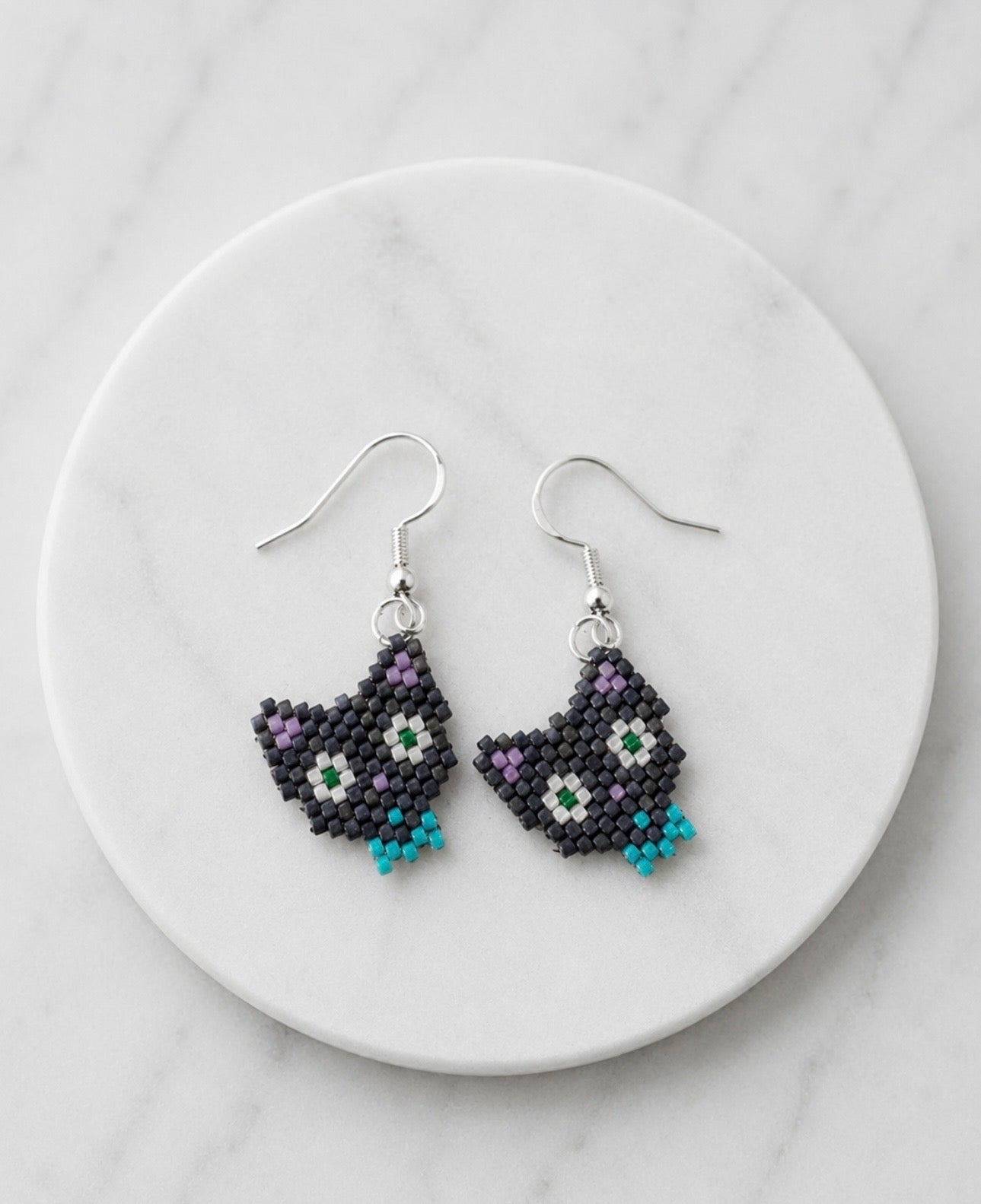 Midnight Cat Earrings