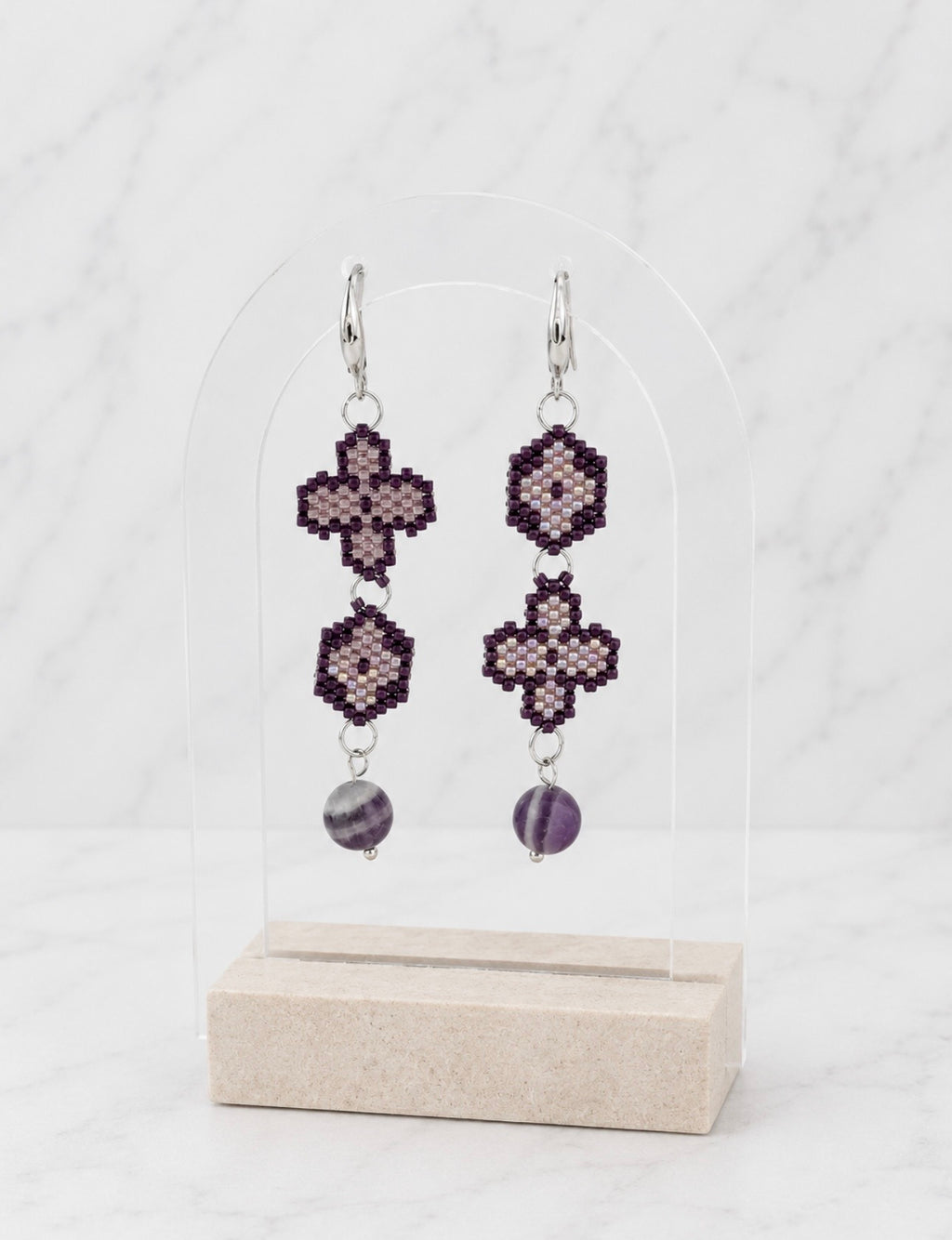 Midnight Cross Miyuki Jewellery Set