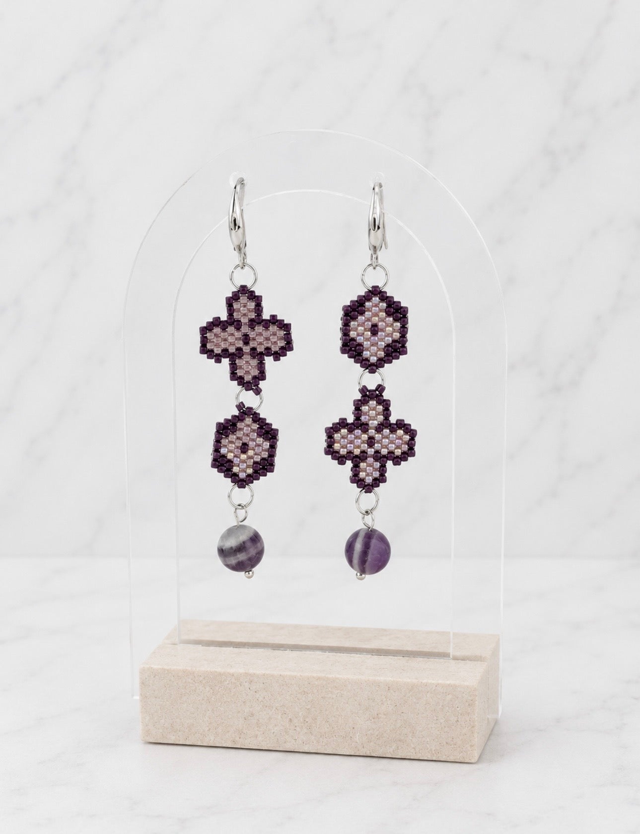 Midnight Cross Miyuki Jewellery Set