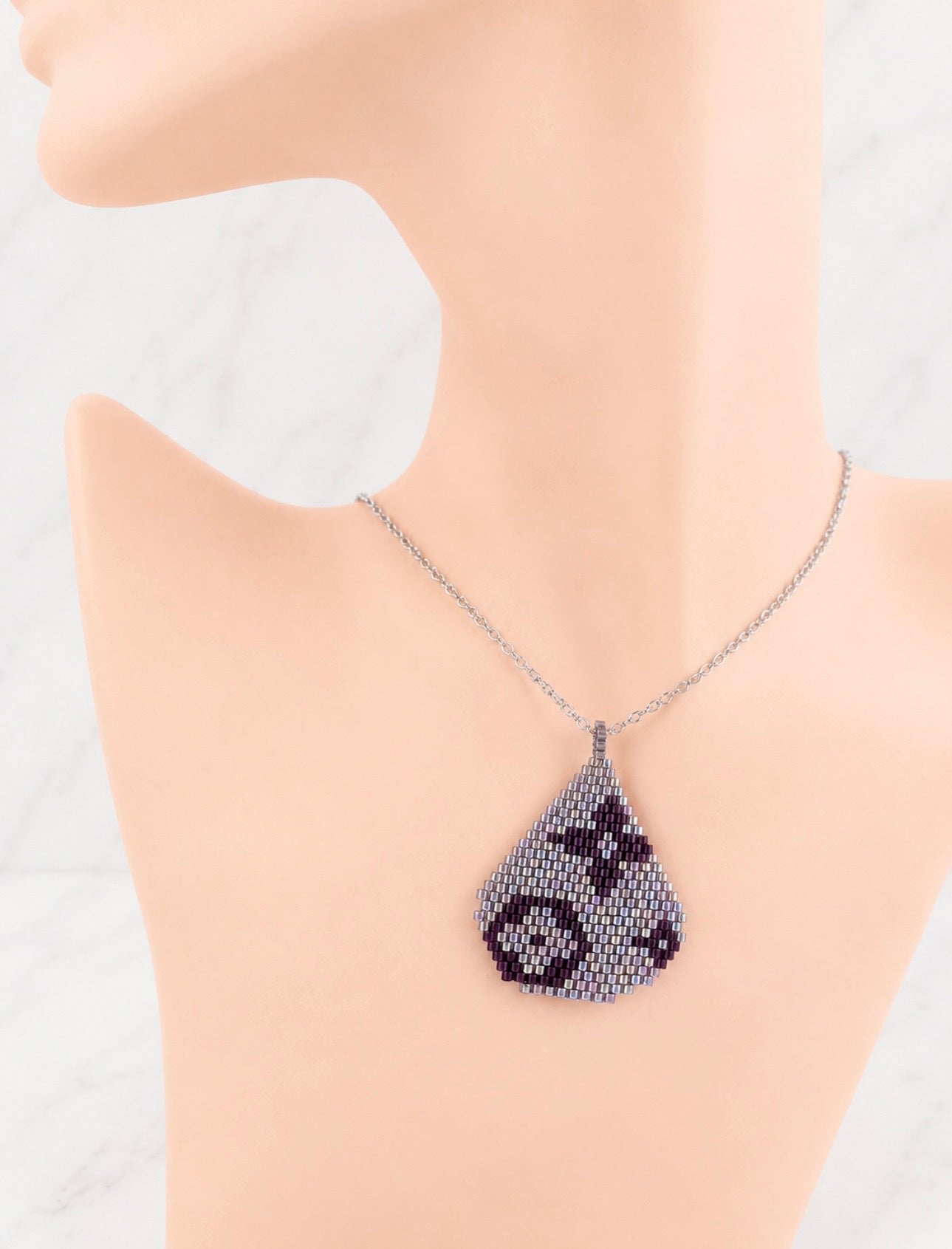 Midnight Cross Miyuki Jewellery Set