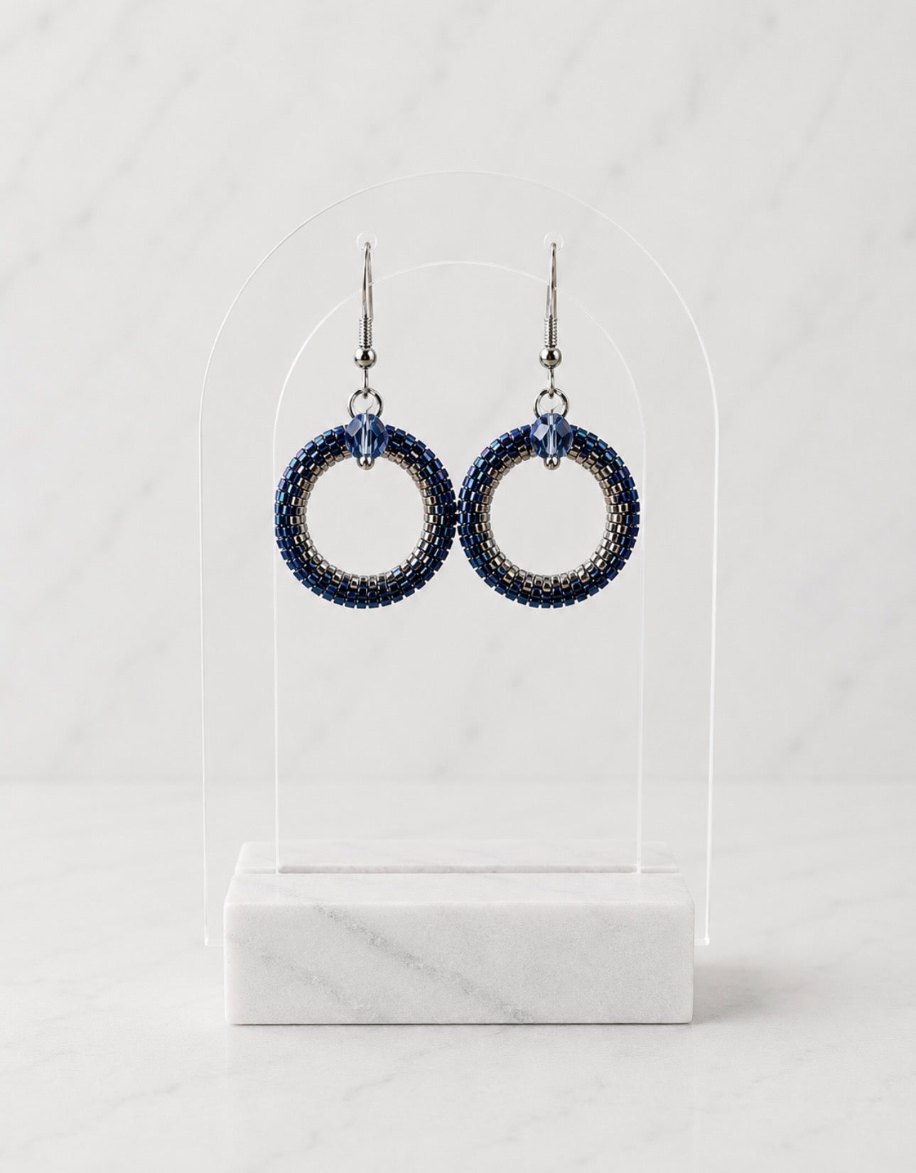 Moon Circle Earrings