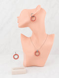 Peach Halo Jewellery Set