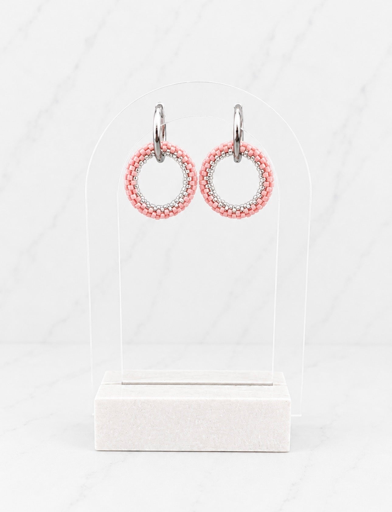 Peach Halo Jewellery Set
