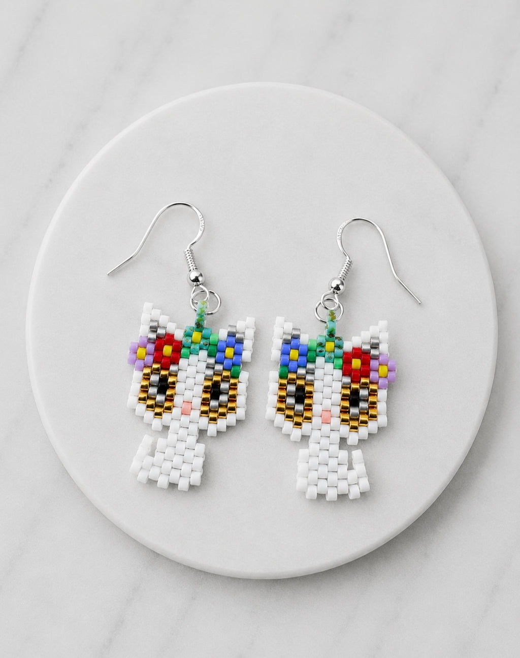 Rainbow Cat Earrings