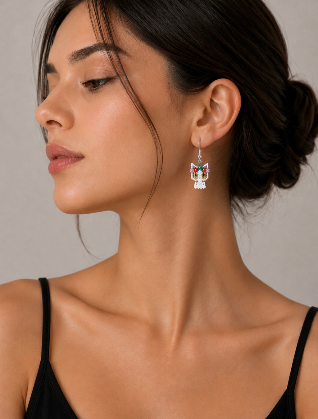 Rainbow Cat Earrings