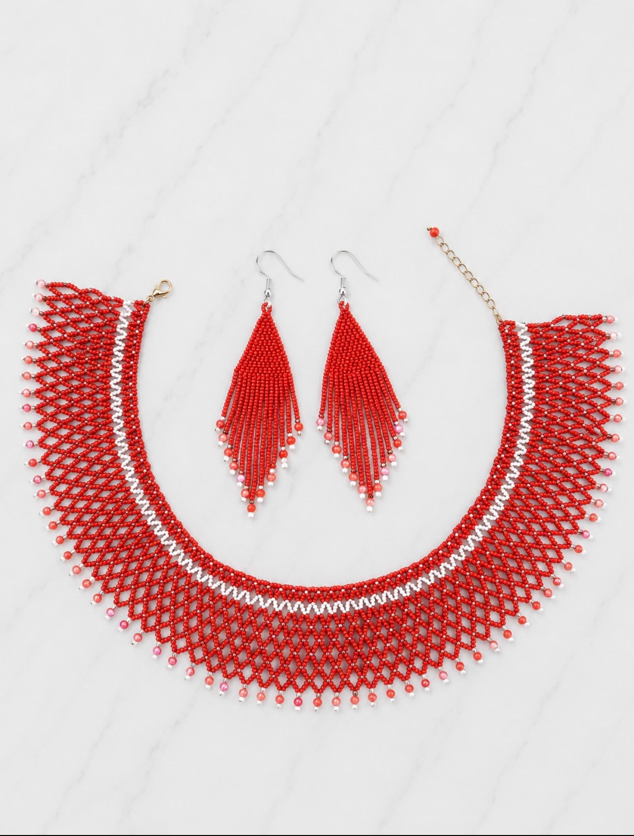 Scarlet Lace Jewellery Set